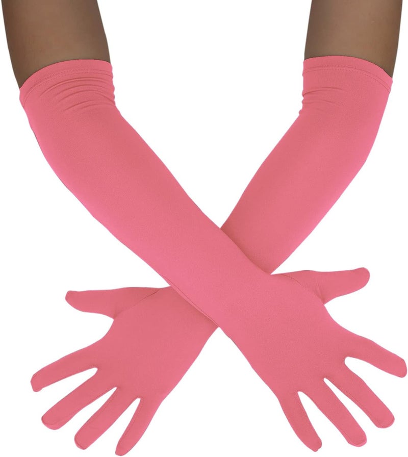 Sheface Men's and Women's 18" Spandex Long Gloves Stretchy Banquet Party Wedding Costume Gloves - Image 1